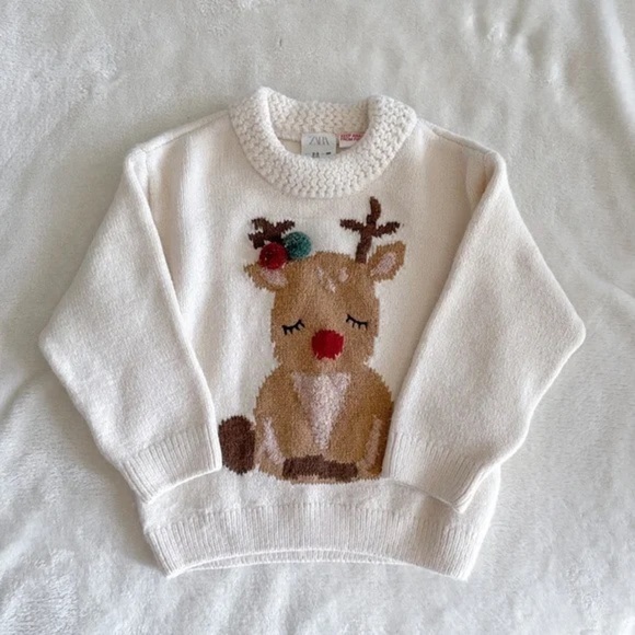 Zara Other - Zara reindeer sweater size 12-18m